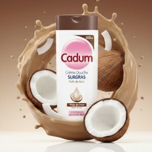 Cadum Crème Douche Surgras- Huile de  Coco