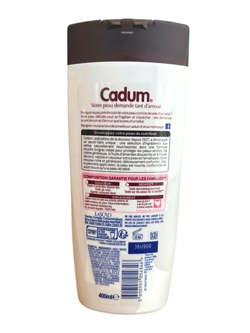 Cadum Crème Douche Surgras- Huile de  Coco – Image 2